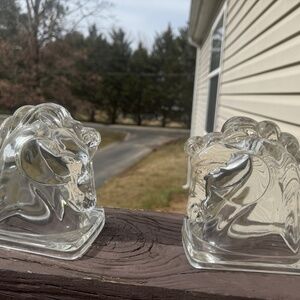 Glass horse statue